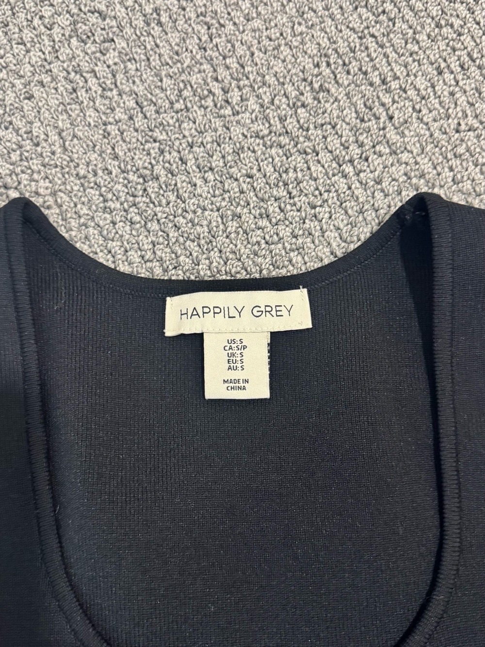 Black Ribbed Tank Top - Picture 2 of 2